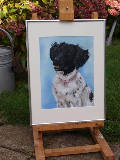 schilderij hond in opdracht